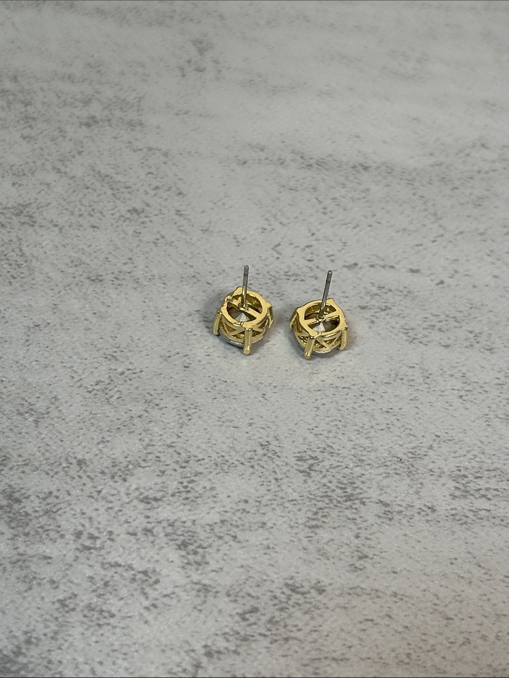 Park Lane Gold-Tone Opal Stud Earrings - Picture 6 of 6